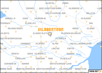 map of Vilabertrán