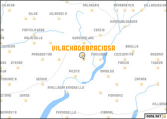 map of Vila Chã de Braciosa