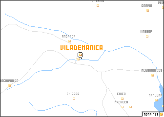 map of Vila de Manica