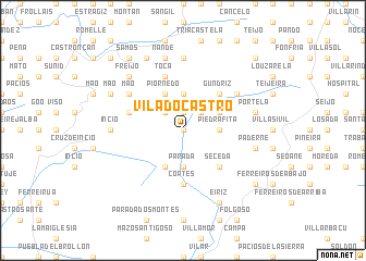 map of Vila do Castro