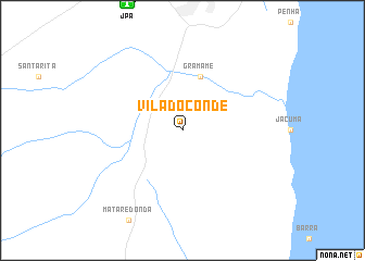 map of Vila do Conde