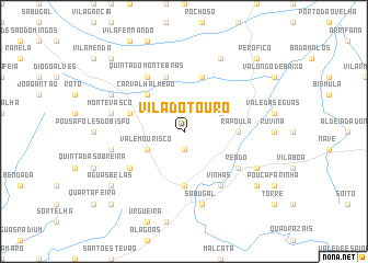 map of Vila do Touro