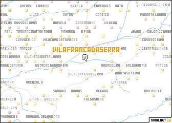 map of Vila Franca da Serra