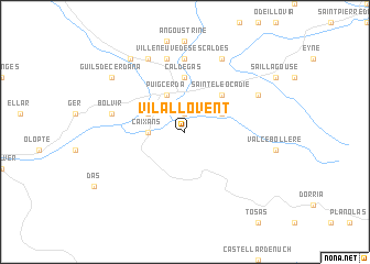 map of Vilallovent