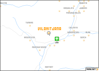 map of Vilamitjana