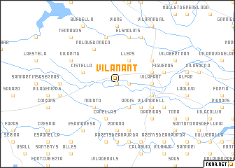 map of Vilanant