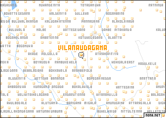 map of Vilana Udagama