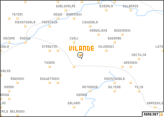 map of Vīlande