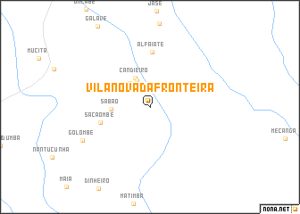 map of Vila Nova da Fronteira