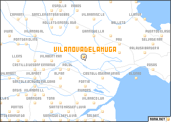 map of Vilanova de la Muga