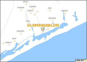 map of Vila Praia Do Bilene