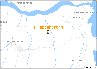map of Vila Progresso