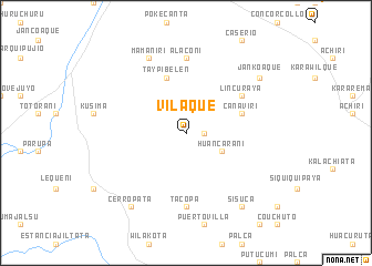 map of Vilaque