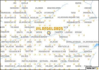 map of Vilar de Lobos
