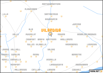 map of Vilardida