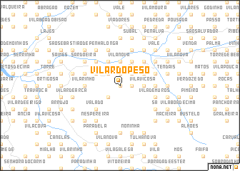 map of Vilar do Peso