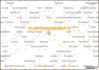 map of Vilarinho de São Bento