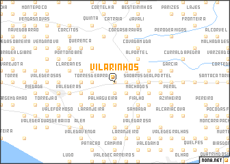 map of Vilarinhos