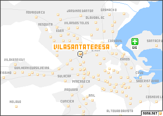 map of Vila Santa Teresa