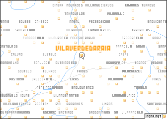 map of Vila Verde da Raia