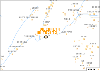 map of Vilca Alta