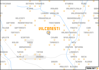 map of Vîlcăneşti