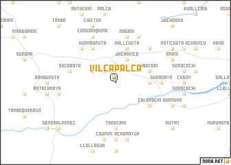 map of Vilcapalca