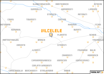 map of Vîlcelele