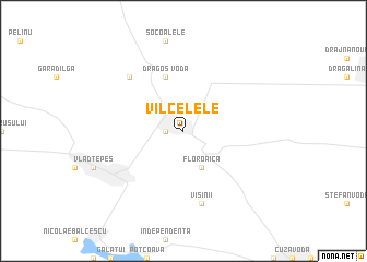 map of Vîlcelele