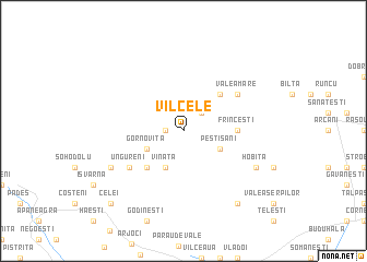 map of Vîlcele