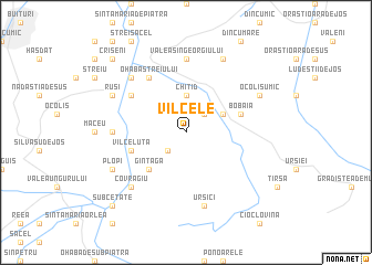 map of Vîlcele