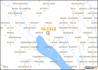 map of Vîlcele