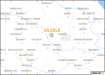 map of Vîlcele
