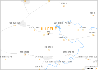 map of Vîlcele