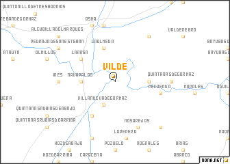 map of Vildé