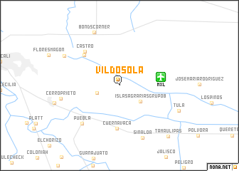 map of Vildosola