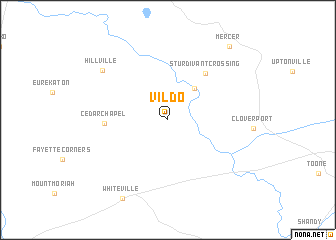 map of Vildo