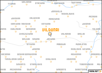 map of Vildūnai