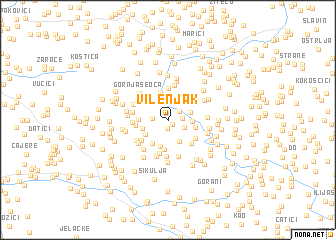 map of Vilenjak