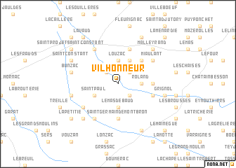 map of Vilhonneur