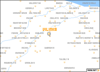 map of Vilinka