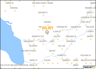 map of Viliny