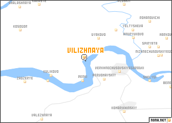 map of Vilizhnaya