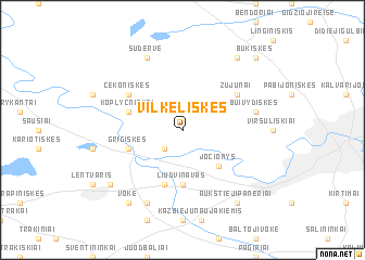 map of Vilkeliškės