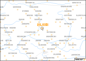 map of Vilkiai