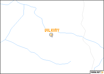 map of Vilkiny