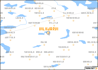 map of Vilkjärvi