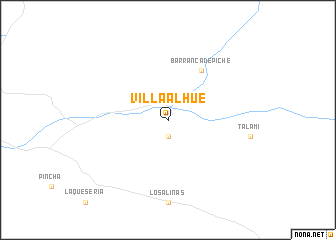 map of Villa Alhué