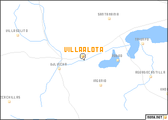 map of Villa Alota