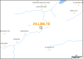 map of Villa Alta